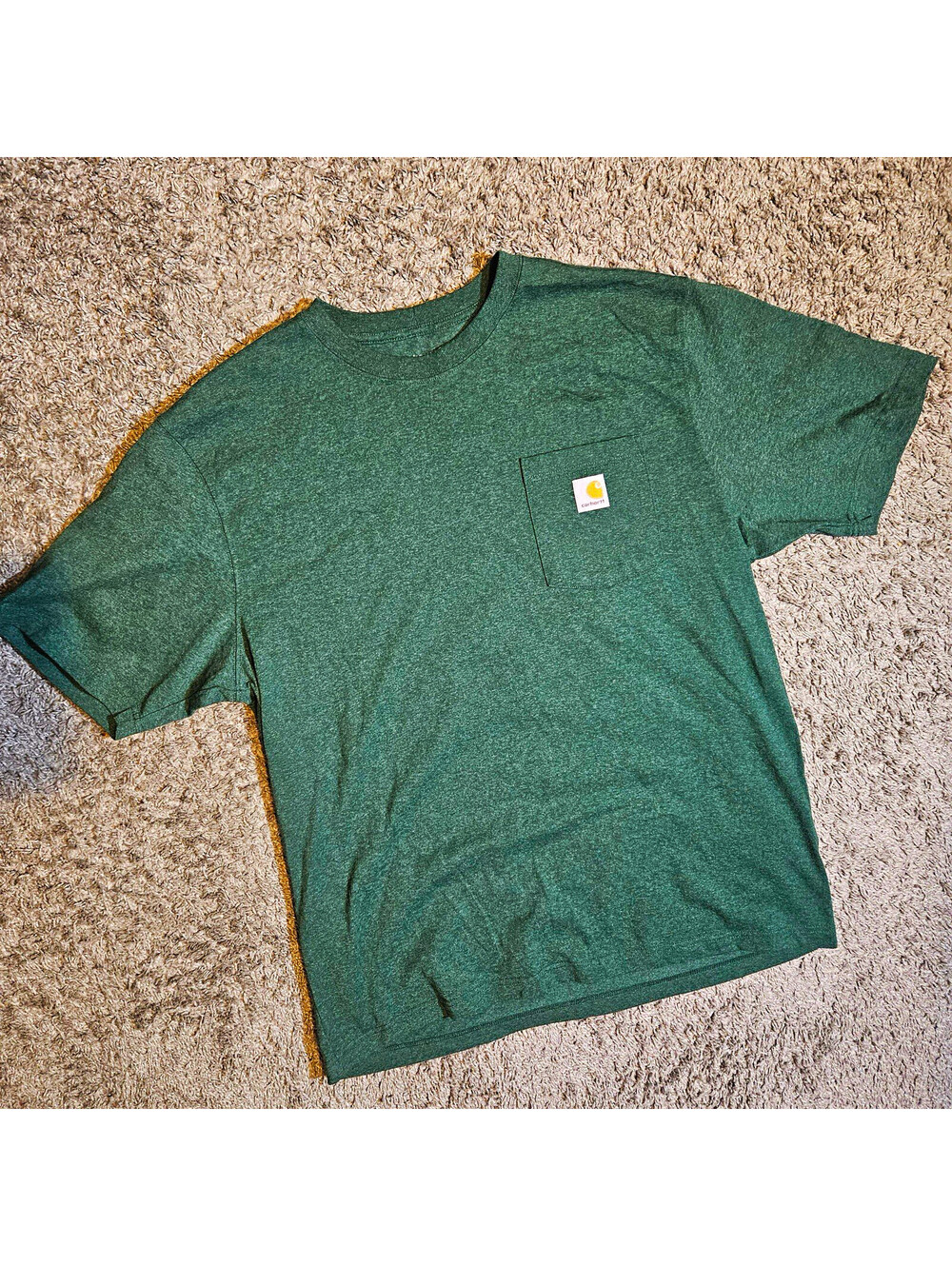 Carhartt Green Loose Fit Pocket Tee – Size Large